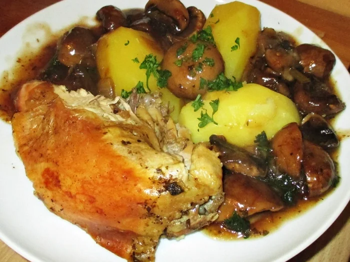 Perlhuhn in Champignonsoße - Rezept - Bild Nr. 2