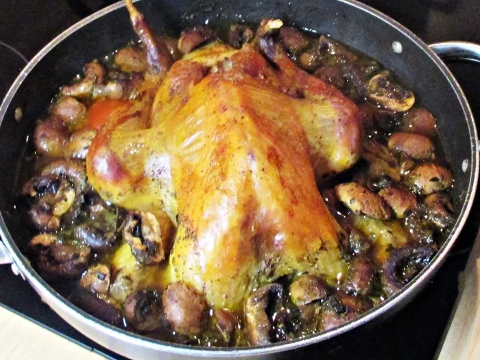 Perlhuhn in Champignonsoße - Rezept - Bild Nr. 4