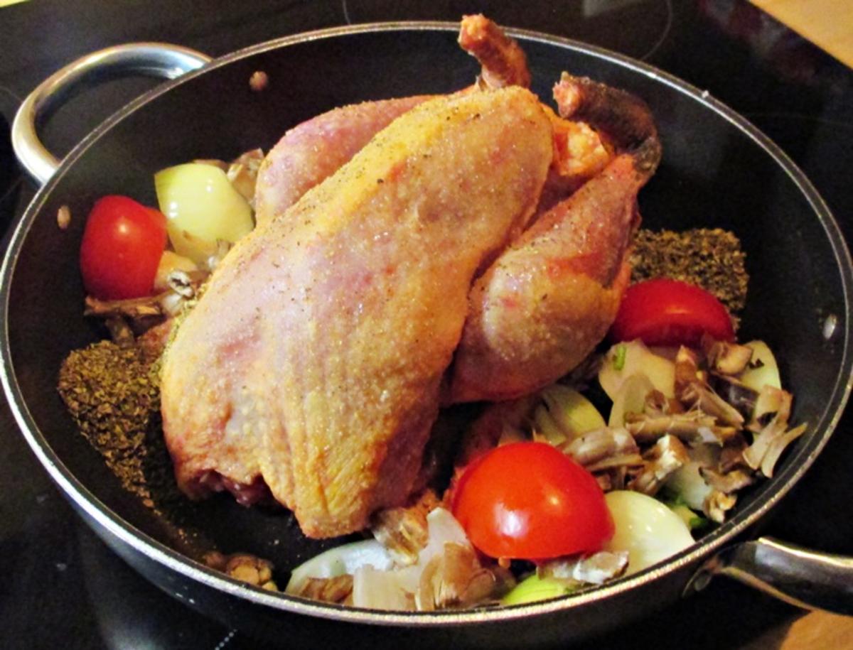 Perlhuhn in Champignonsoße - Rezept - Bild Nr. 5