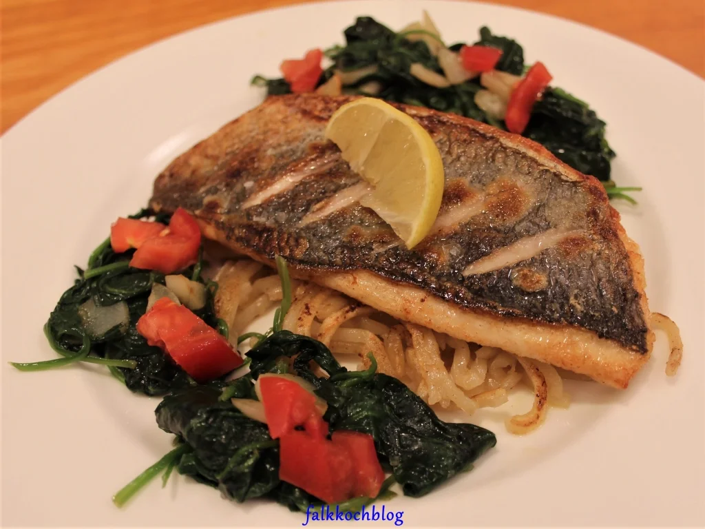 Spinat. Nudeln. Doradenfilet. - Rezept - Bild Nr. 3