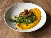 Austernseitlinge mit Zuckerschotensalat und Hokkaido-Kürbis (Ralf Möller) - Rezept - Bild Nr. 2