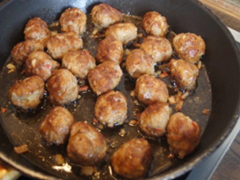 Nudeln mit Hackbällchen in pikanter Tomatensauce - Rezept - Bild Nr. 12