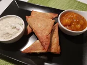 Samosas mit Hackfüllung und Dips - Rezept - Bild Nr. 11868