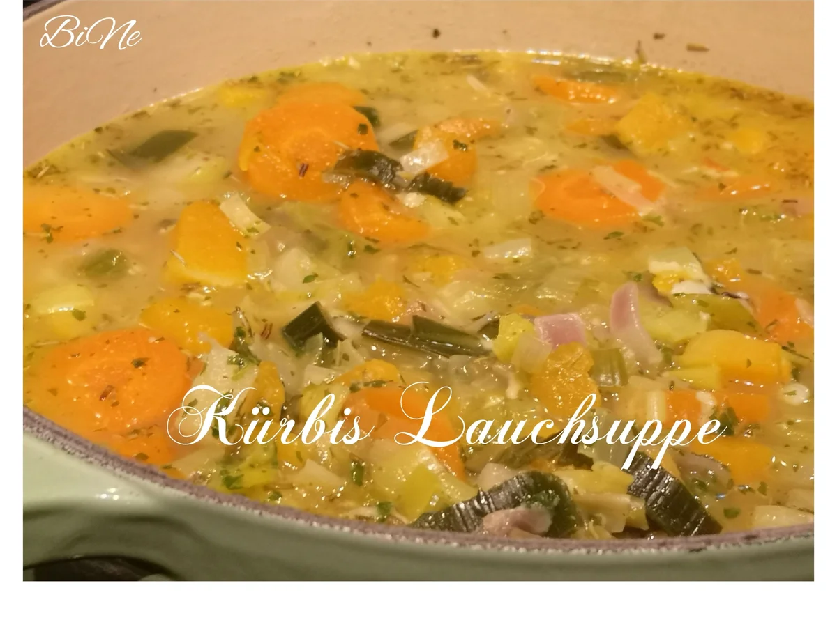 Rezept: BiNe` S KÜRBIS LAUCHSUPPE Bild Nr. 7 BiNe` S KÜRBIS LAUCHSUPPE - Rezept - Bild Nr. 7