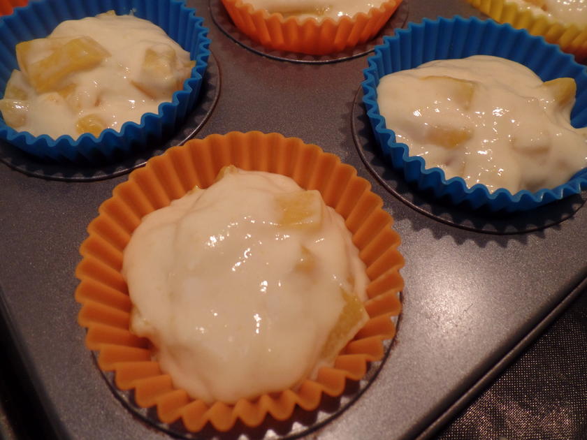 Pfirsich Muffins mit Streusel - einfach - von Sheeva1960
