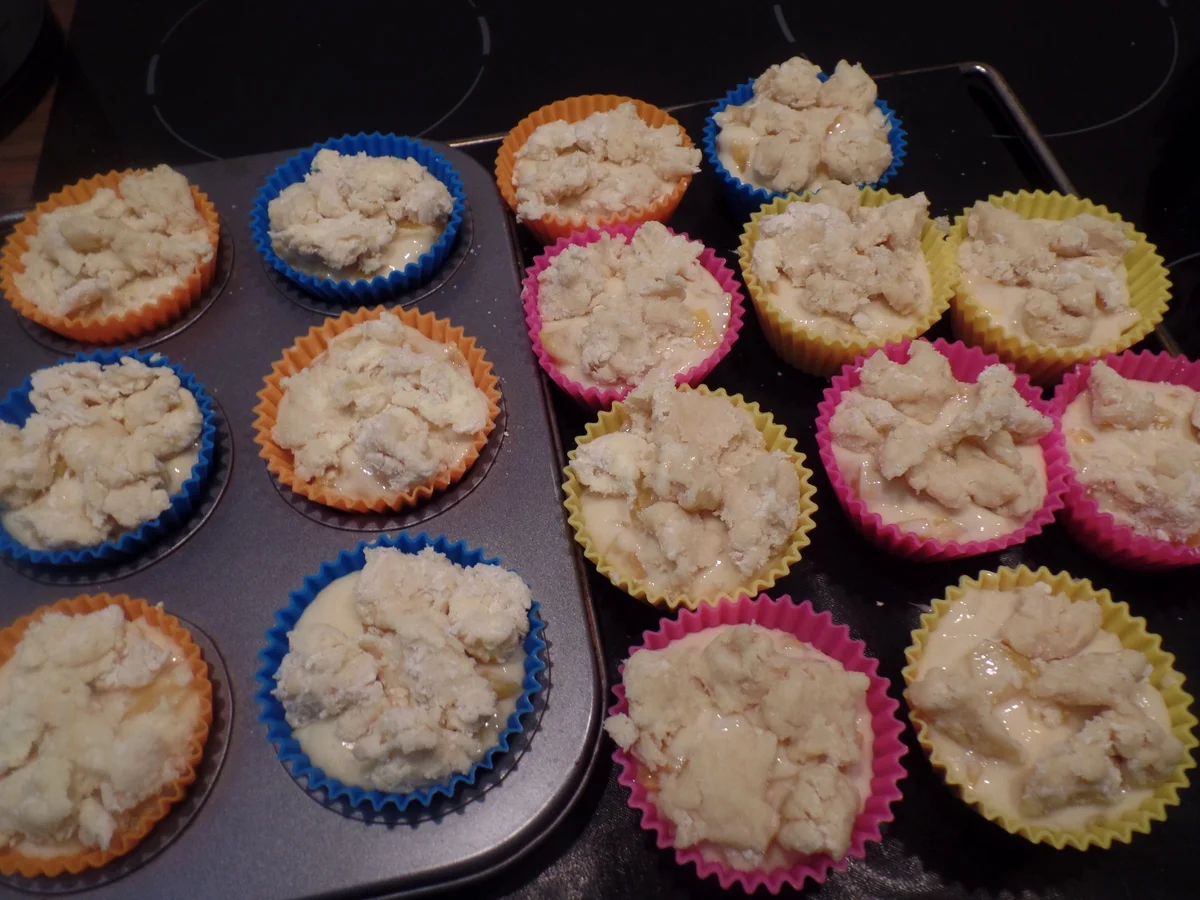 Rezept: Pfirsich-Muffins mit Streusel Bild Nr. 11905 Pfirsich-Muffins mit Streusel - Rezept - Bild Nr. 11905