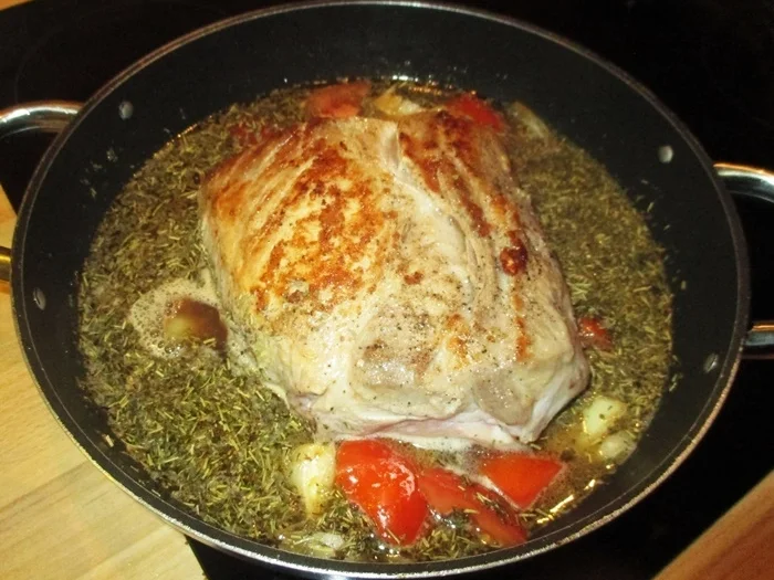 Schweinenacken geschmort im Ofen - Rezept - Bild Nr. 3