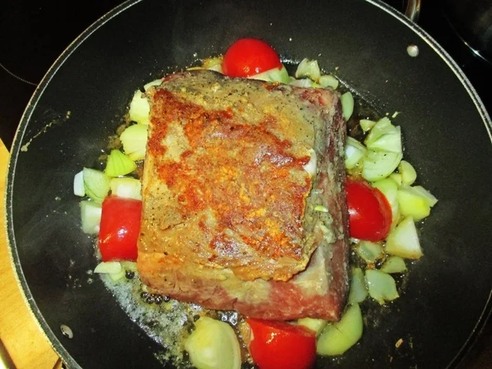 Schweinenacken geschmort im Ofen - Rezept - Bild Nr. 4