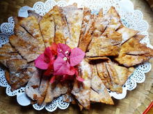Frittierte Teigscherben mit Mandeln – Crostoli di mandorle - Rezept - Bild Nr. 2