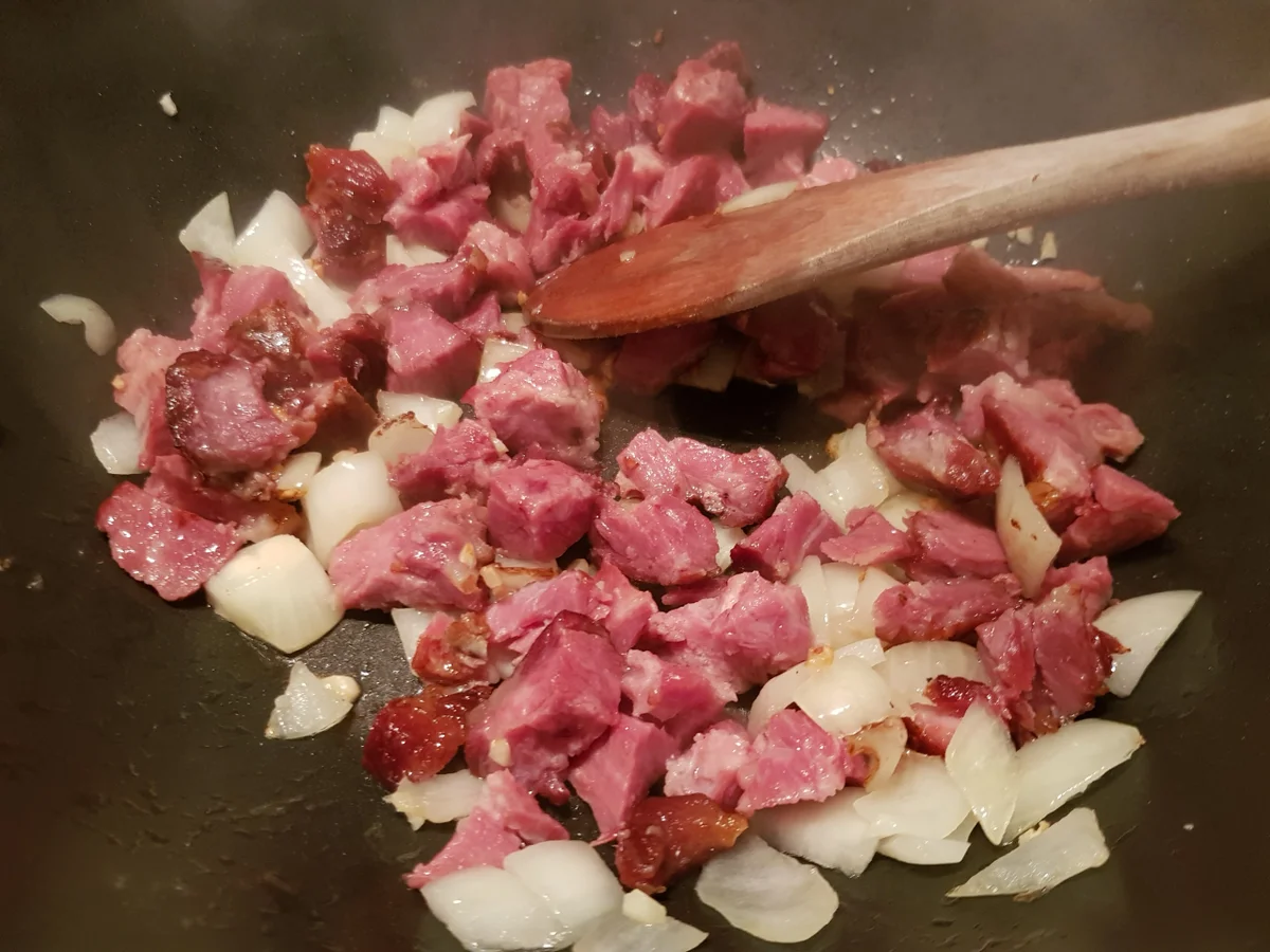 Rezept: Grüne-Bohnen-Auflauf mit Kasseler Bild Nr. 6 Grüne-Bohnen-Auflauf mit Kasseler - Rezept - Bild Nr. 6
