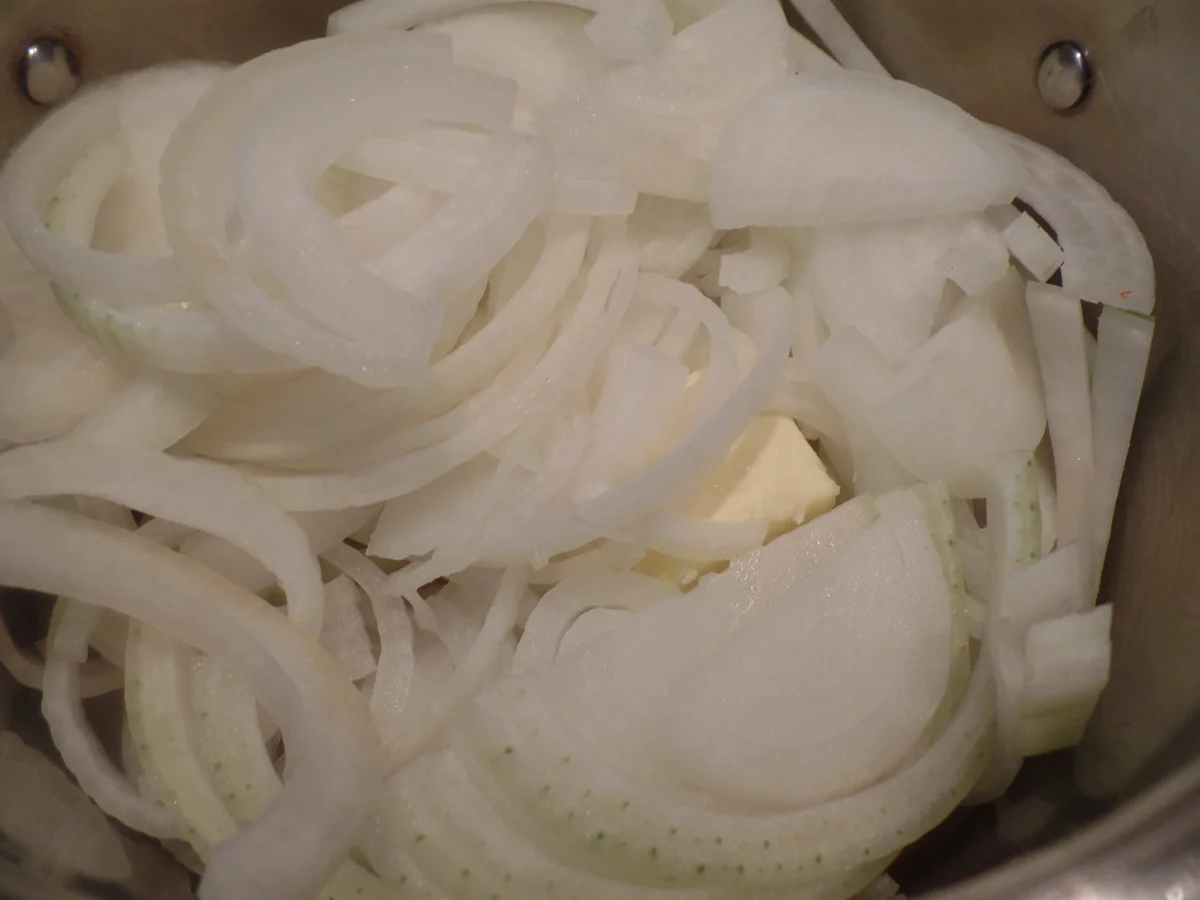 Zwiebelsuppe mit Käse-Croûtons - Rezept - Bild Nr. 11912