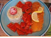 Alaska Seelachsfilet mit Selleriestampf und gerösteten Paprika - Rezept - Bild Nr. 2