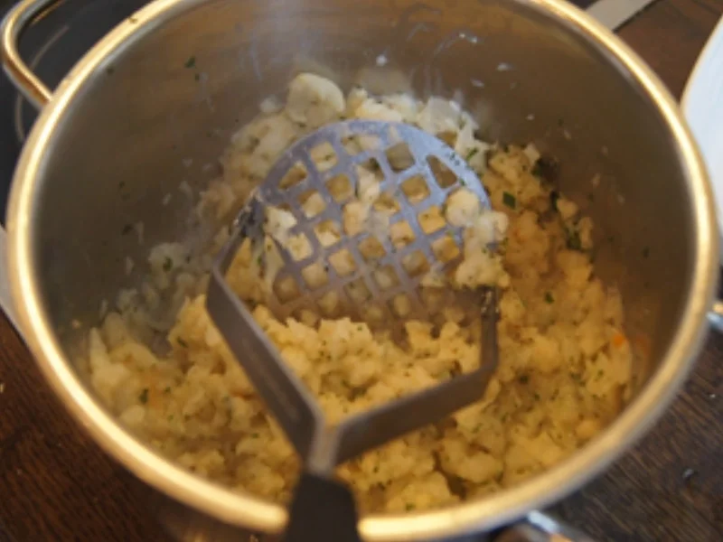 Alaska Seelachsfilet mit Selleriestampf und gerösteten Paprika - Rezept - Bild Nr. 14