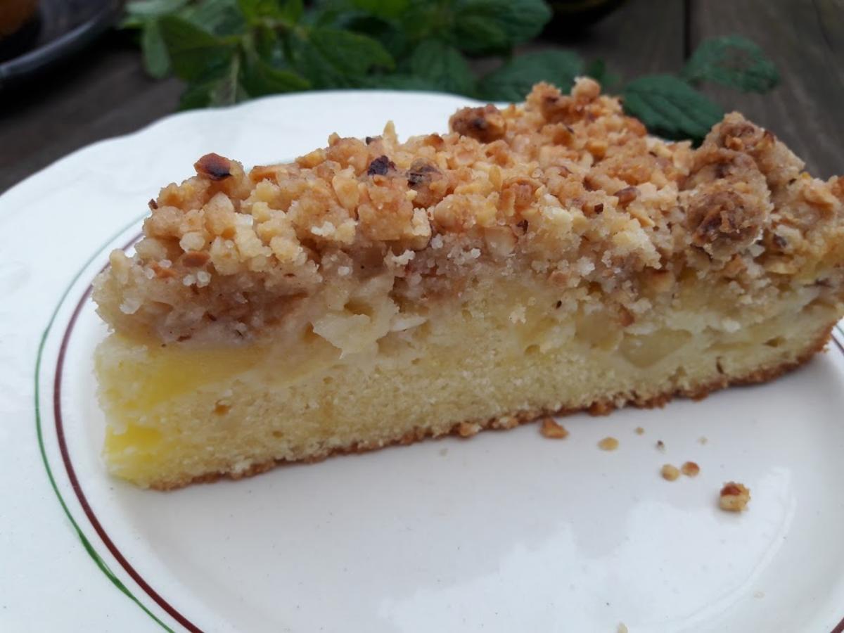 Apfelkuchen mit Nussstreuseln - Rezept mit Bild - kochbar.de