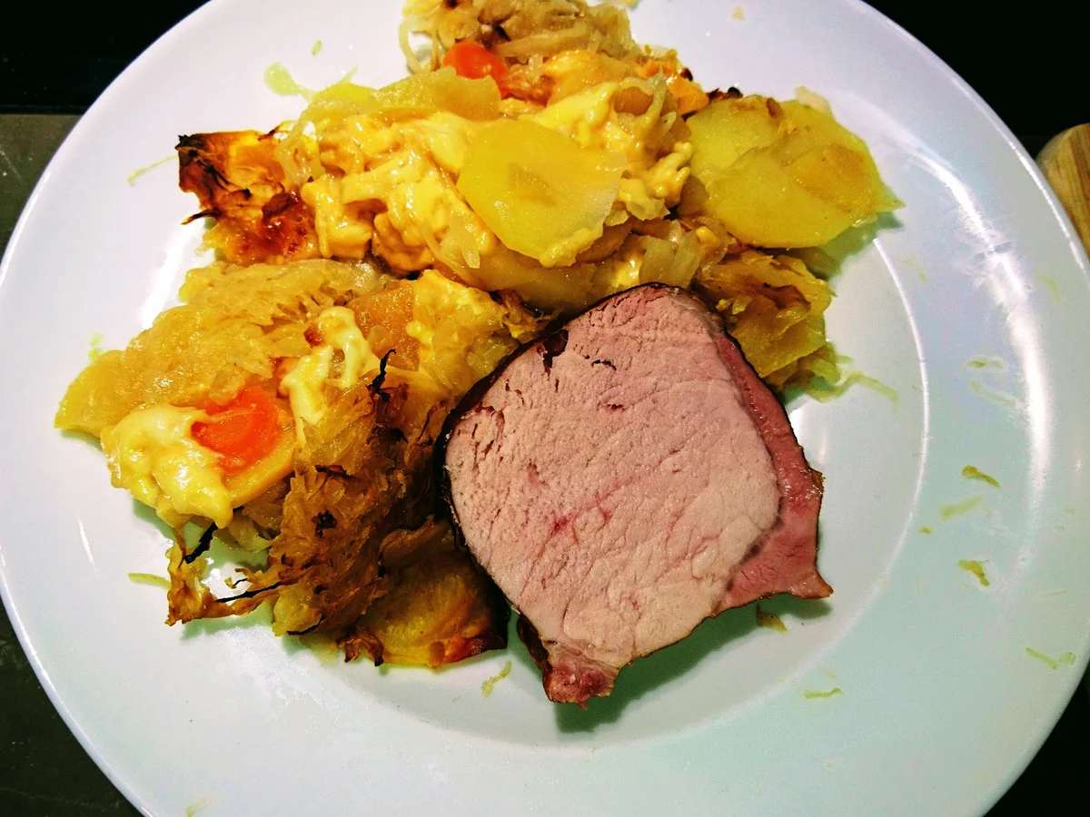 Sauerkrautauflauf aus dem Römertopf - Rezept - Bild Nr. 2