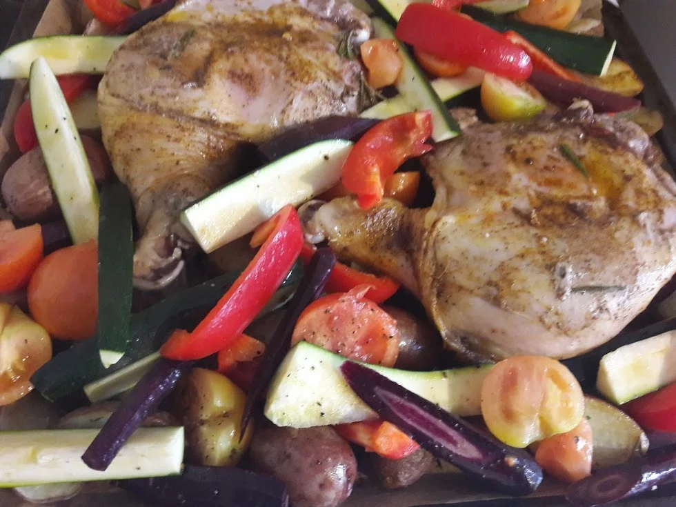 Hähnchen auf Gemüsebett - Rezept - Bild Nr. 14