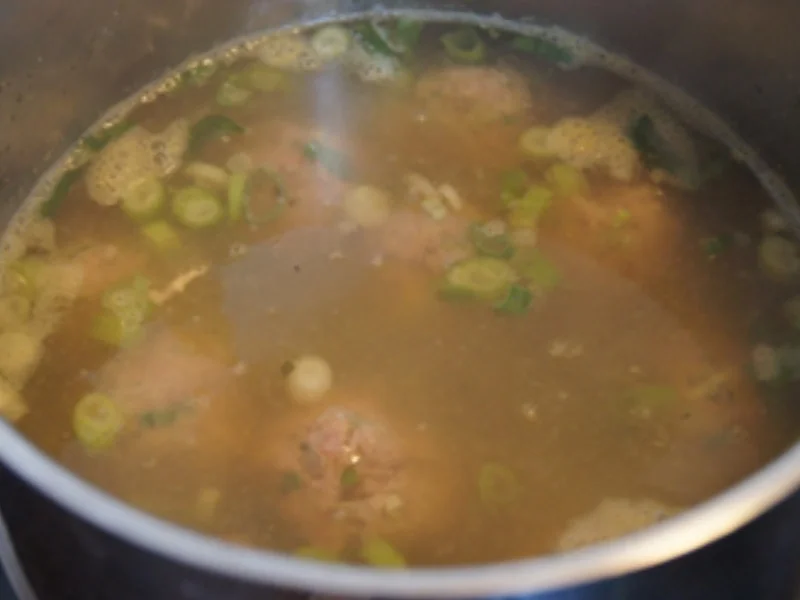 Reissuppe mit Hackfleischbällchen - Rezept - Bild Nr. 16