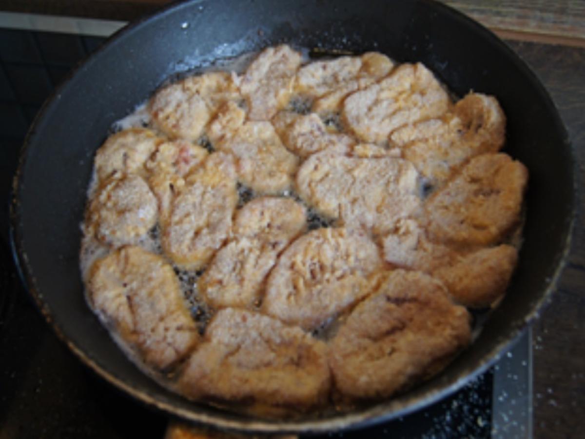 Schweinefiletschnitzelchen mit gebratenen Steinpilzen und Möhren-Kartoffel-Stampf - Rezept - Bild Nr. 19