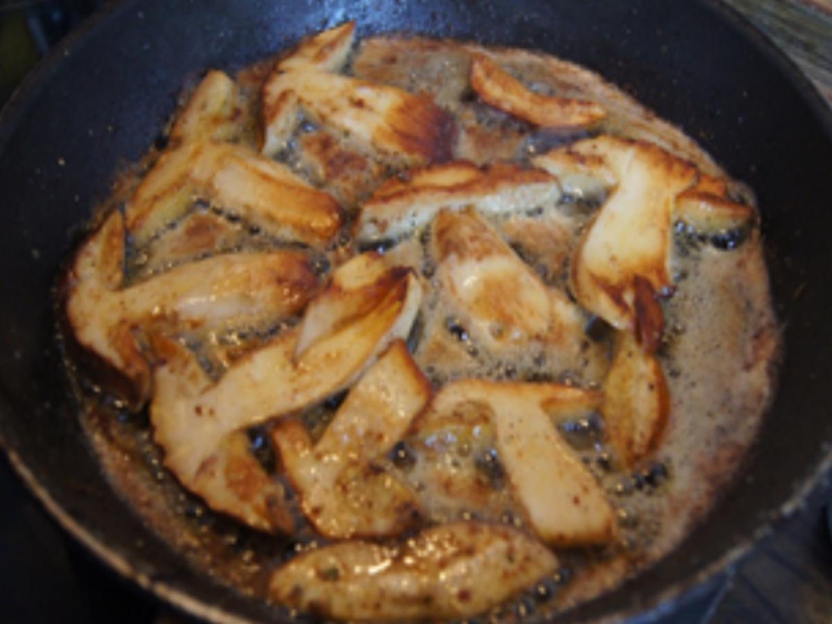 Schweinefiletschnitzelchen mit gebratenen Steinpilzen und Möhren-Kartoffel-Stampf - Rezept - Bild Nr. 27