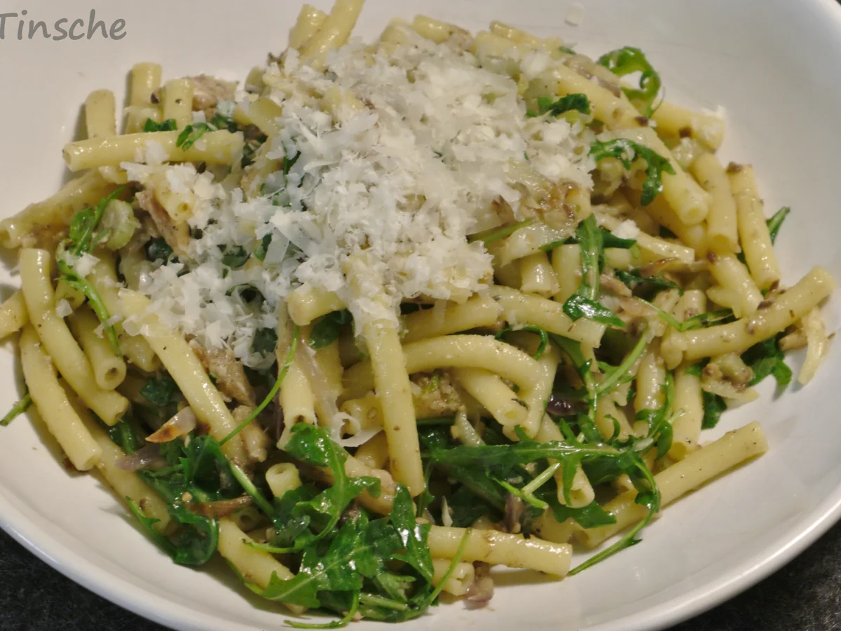 Sardinen-Fenchel-Pasta mit Rucola - Rezept - Bild Nr. 3