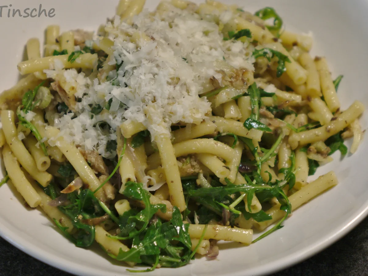 Sardinen-Fenchel-Pasta mit Rucola - Rezept - Bild Nr. 4