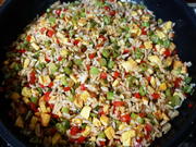 Mit Gemüse und Rührei gebratener Reis ala Desi - Rezept - Bild Nr. 2