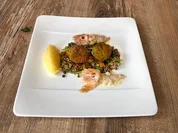 Zweierlei aus Linsen mit Kartoffel und Meeresheuschrecke (Vera Int-Veen) - Rezept - Bild Nr. 2