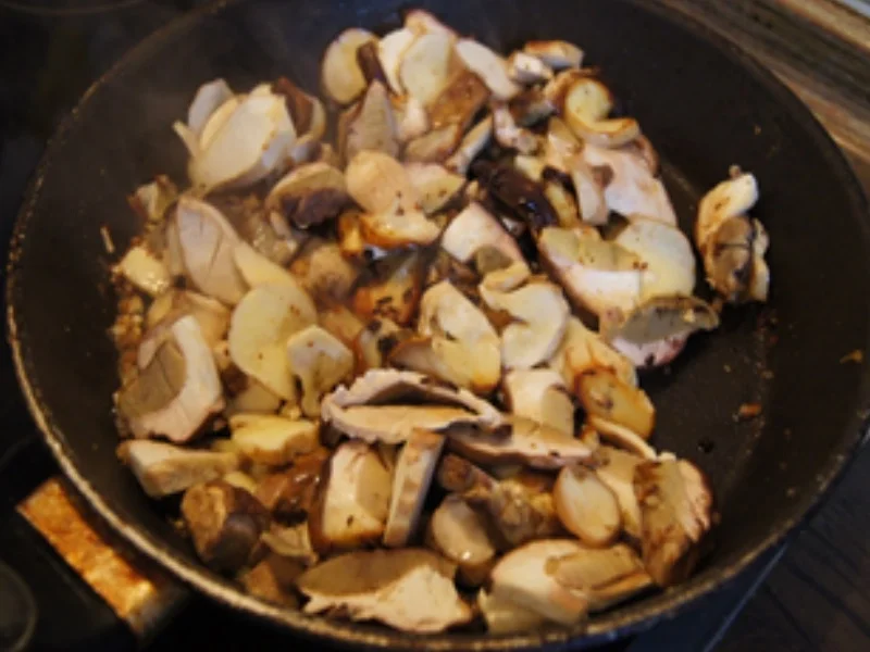 Rezept: Gebratene Steinpilze mit leckeren Restebeilagen Bild Nr. 8 Gebratene Steinpilze mit leckeren Restebeilagen - Rezept - Bild Nr. 8