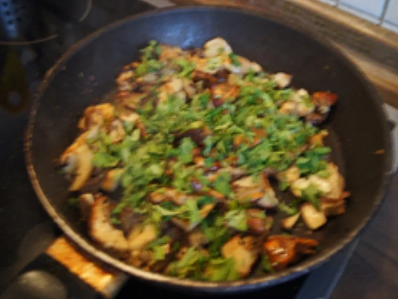 Rezept: Gebratene Steinpilze mit leckeren Restebeilagen Bild Nr. 9 Gebratene Steinpilze mit leckeren Restebeilagen - Rezept - Bild Nr. 9