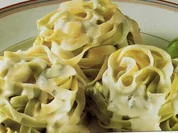 Grüne Bandnudeln mit Gorgonzola-Zabaione - Rezept