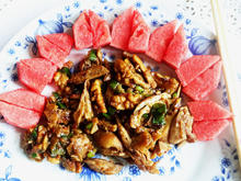 Huhn mit Walnüssen - Tao Ren Ji Ding - Rezept - Bild Nr. 2