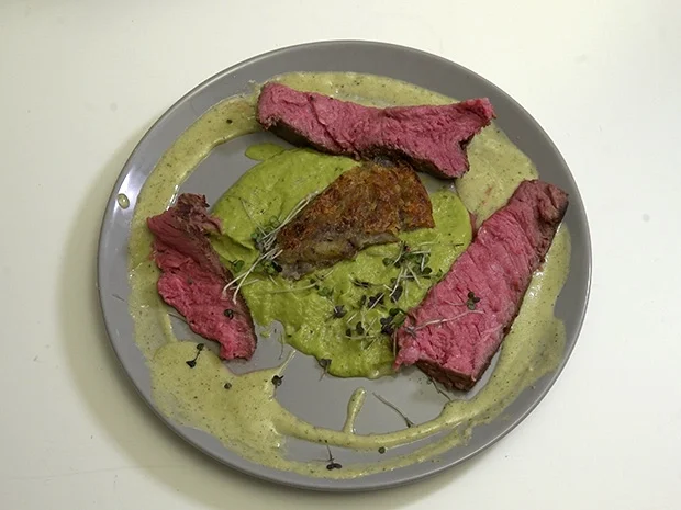 Rezept: Roastbeef im Erbsen-Minz-Duett Bild Nr. 2 Roastbeef im Erbsen-Minz-Duett - Rezept - Bild Nr. 2