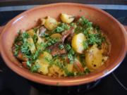 Steinpilz-Kartoffel-Gratin und Chinakohlsalat - Rezept - Bild Nr. 2