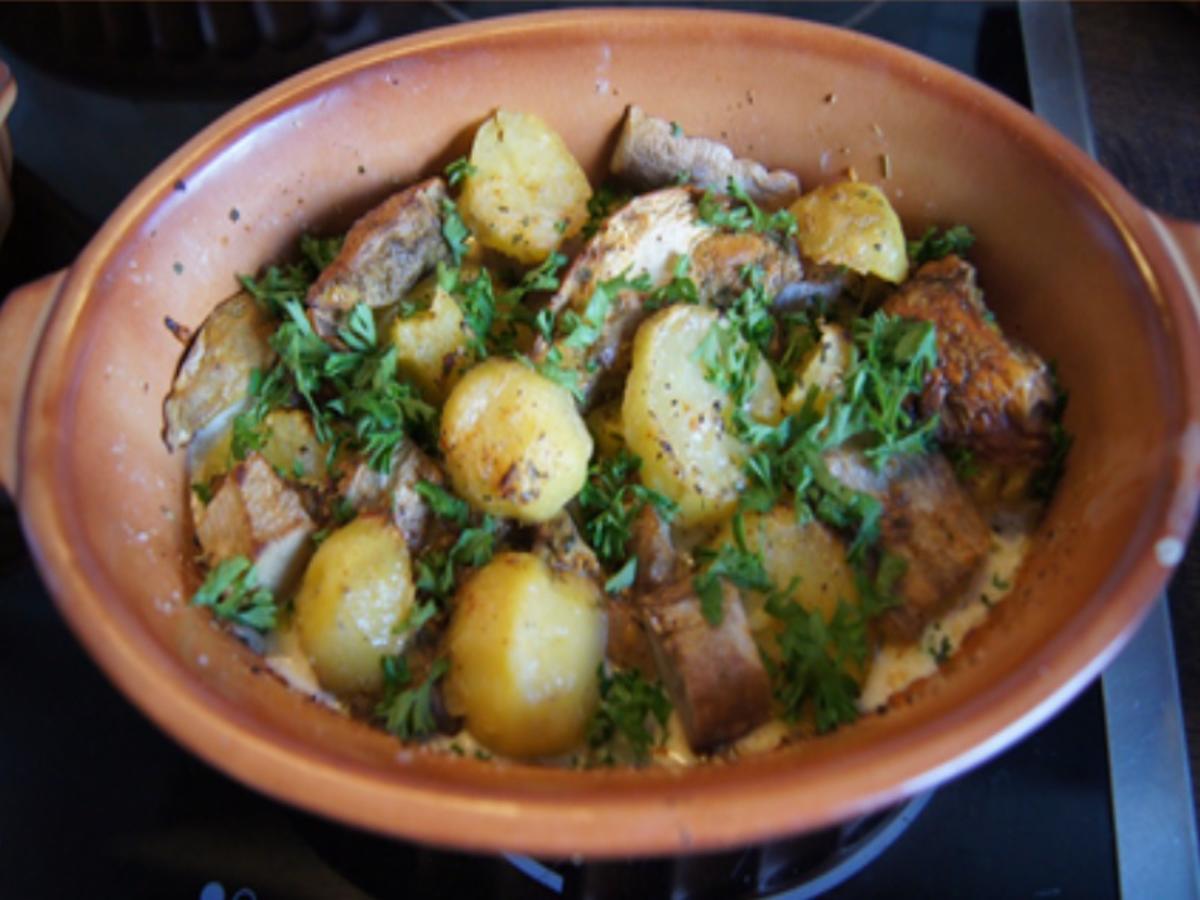 Steinpilz-Kartoffel-Gratin und Chinakohlsalat - Rezept - Bild Nr. 16