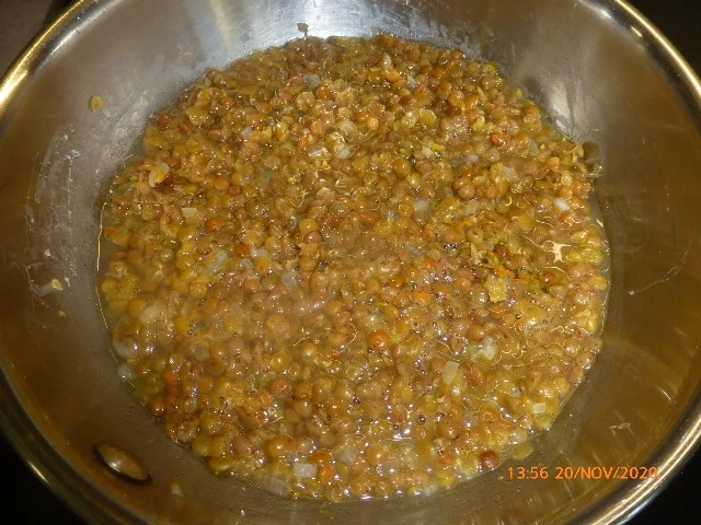 Zanderfilet im Speckmantel mit Berglinsen - Rezept - Bild Nr. 3