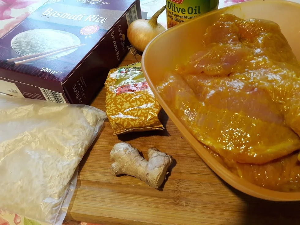 Rezept: Hühnerbrust auf Curryreis Bild Nr. 4 Hühnerbrust auf Curryreis - Rezept - Bild Nr. 4