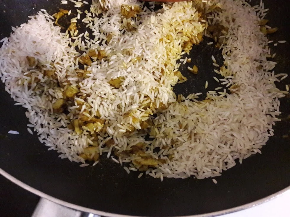 Rezept: Hühnerbrust auf Curryreis Bild Nr. 6 Hühnerbrust auf Curryreis - Rezept - Bild Nr. 6