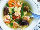 Rezept: Chinesische Gemüsesuppe mit Garnelen Bild Nr. 2 Chinesische Gemüsesuppe mit Garnelen - Rezept - Bild Nr. 2