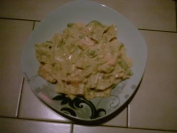 Nudeln in Lachs-Sahne-Sauce - Rezept