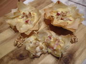 Filoteig-Törtchen mit Ziegenkäse -Kiwi -Füllung - Rezept - Bild Nr. 12056
