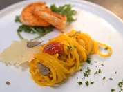 Black Tiger Prawns an hausgemachter Pasta in Safrancreme und Trüffel - Rezept - Bild Nr. 2