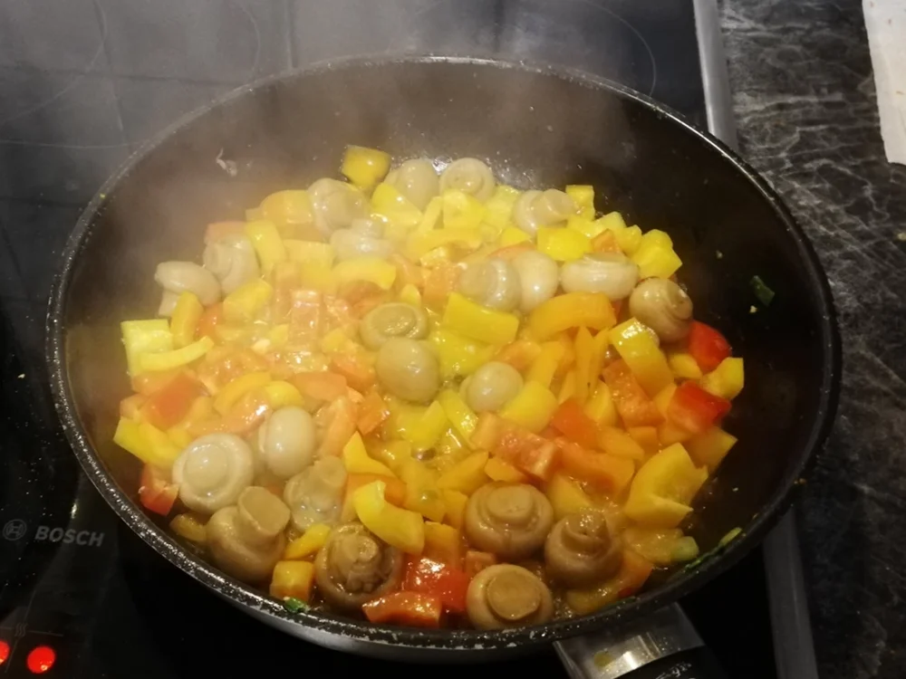 Putengeschnetzeltes mit Reis - Rezept - Bild Nr. 4