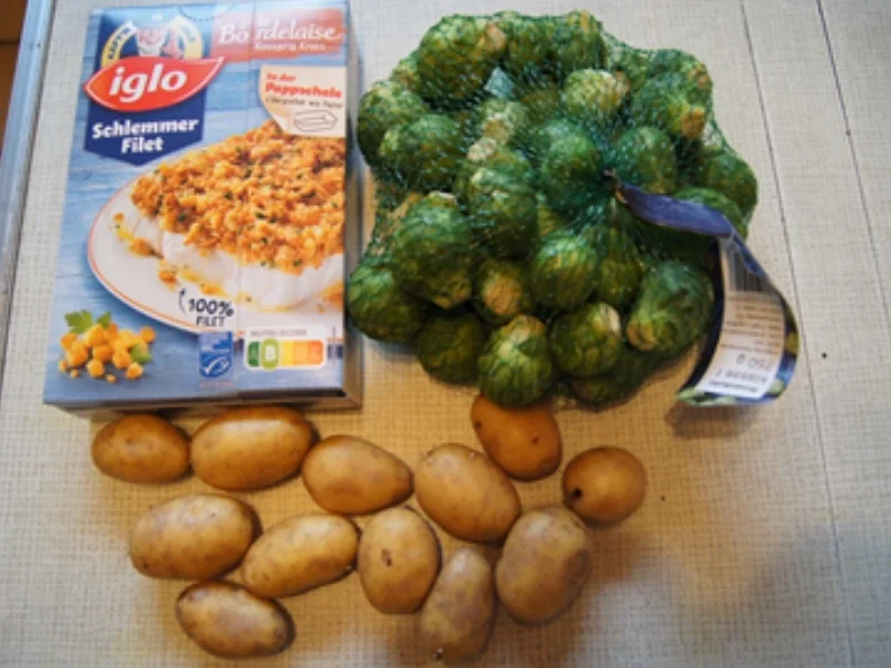 Schlemmer-Filet mit Rahm-Rosenkohl und Drillingen - Rezept - Bild Nr. 3