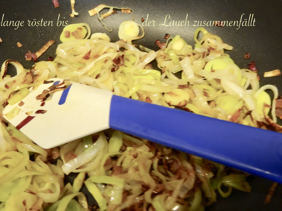 Rezept: Gambas auf Gorgonzola - Lauchgemüse Bild Nr. 12109 Gambas auf Gorgonzola - Lauchgemüse - Rezept - Bild Nr. 12109