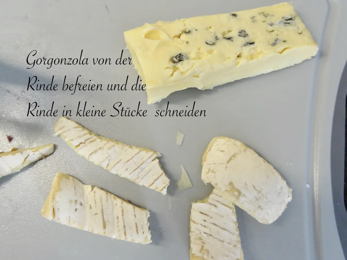 Rezept: Gambas auf Gorgonzola - Lauchgemüse Bild Nr. 12114 Gambas auf Gorgonzola - Lauchgemüse - Rezept - Bild Nr. 12114