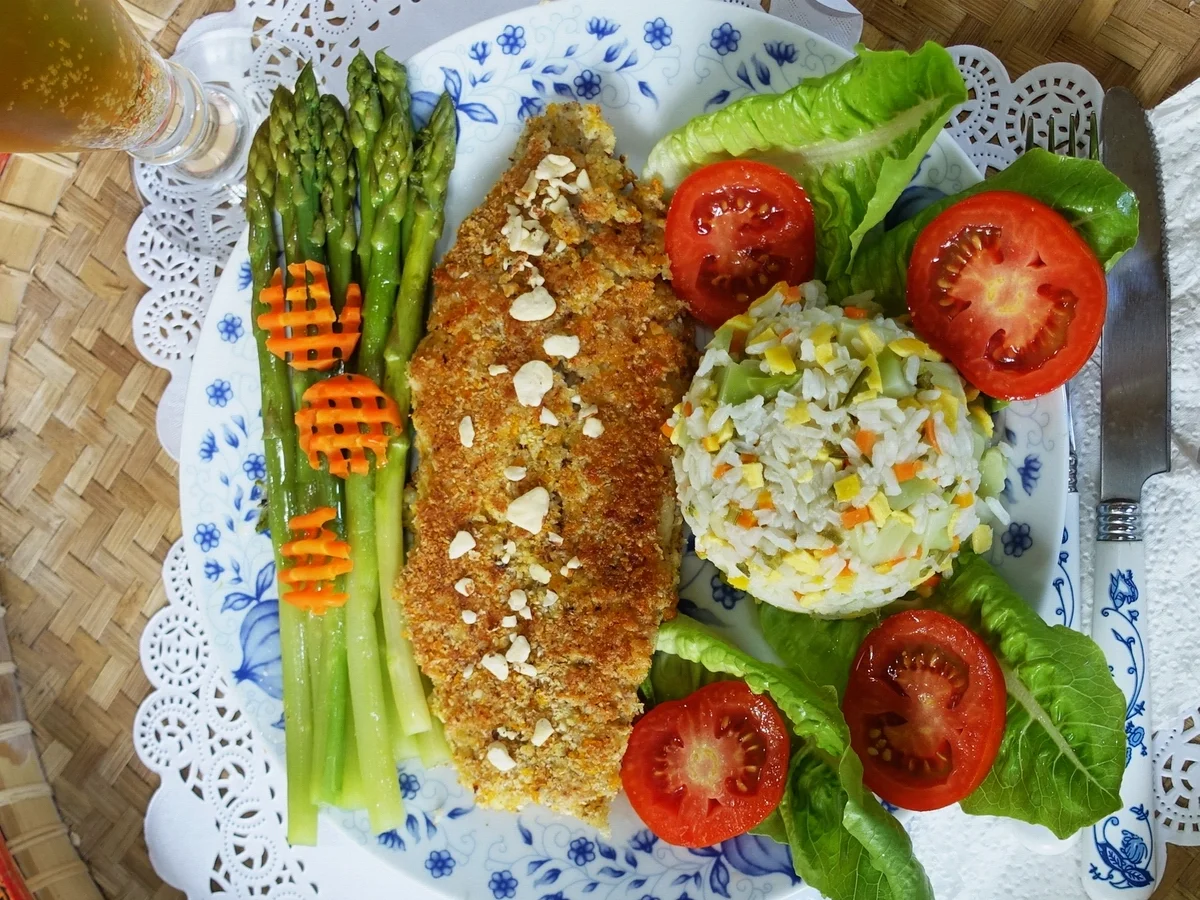 Doradenfilet mit Spargel und Himmlischer Mandarin-Blütenreis - Rezept - Bild Nr. 2