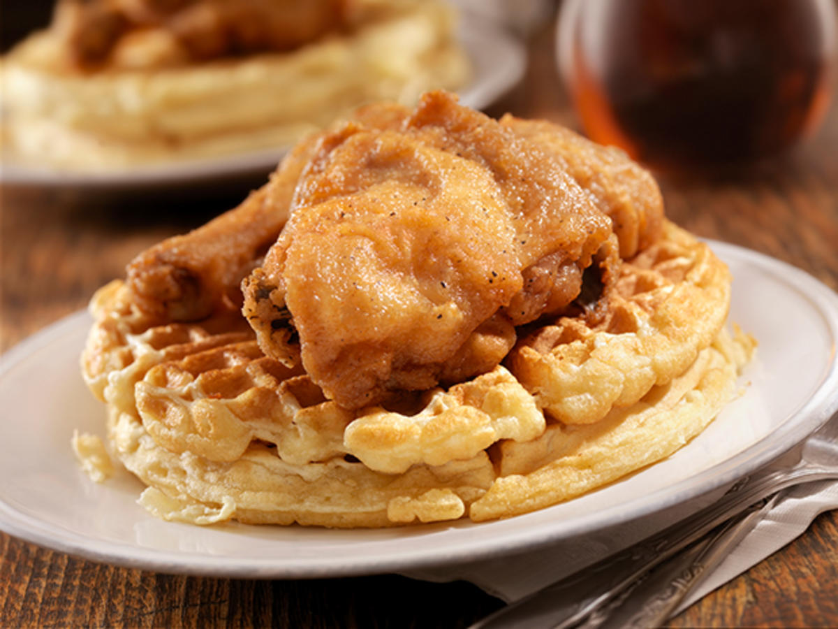 Chicken and Waffles – amerikanische Waffeln mit Hühnerfleisch - Rezept - Bild Nr. 2
