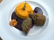 Woldspaziergong endet im Garten auf klana Bärla – Rehrücken mit Kürbispüree - Rezept - Bild Nr. 2