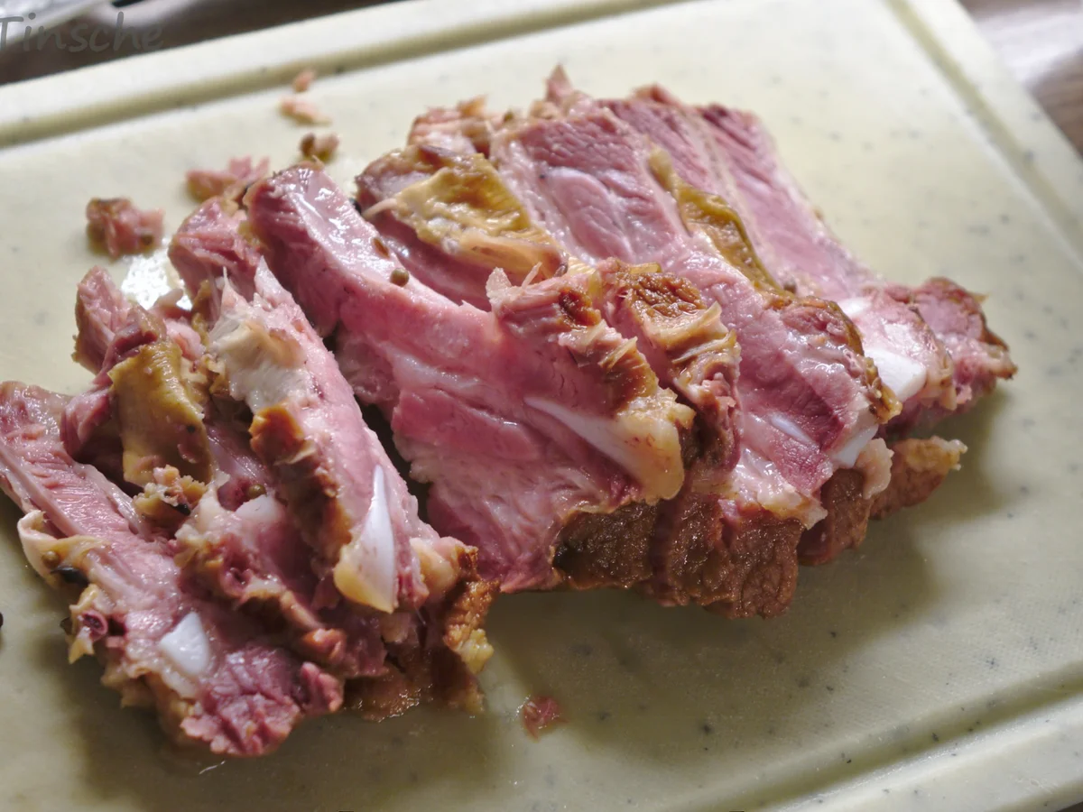 Schälrippchen mit Kartoffelbrei & Lauchgemüse - Rezept - Bild Nr. 7