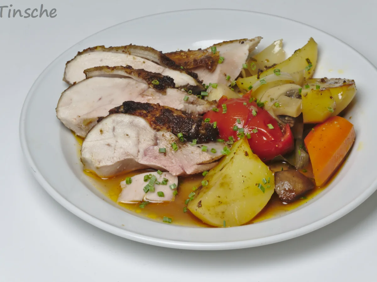 Rezept: Grillhähnchen auf mediterranem Gemüse Bild Nr. 9 Grillhähnchen auf mediterranem Gemüse - Rezept - Bild Nr. 9